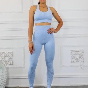 Razer Cut Sports Bra And Legging Set Activewear